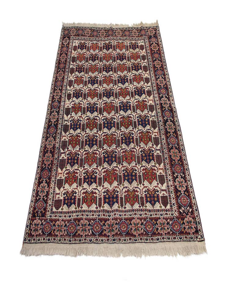 Detail image of 4' 11 x 6' 5  Hand Knotted Shahrebabek Wool Rug