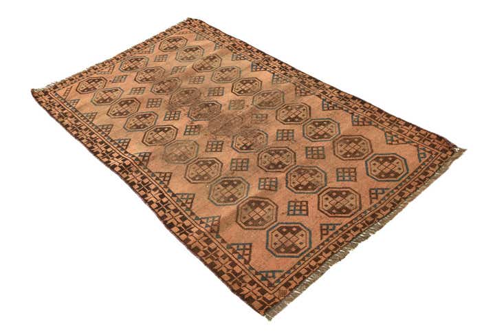 3' x 5' 3 Hand Knotted Shiraz Persian Wool Rug