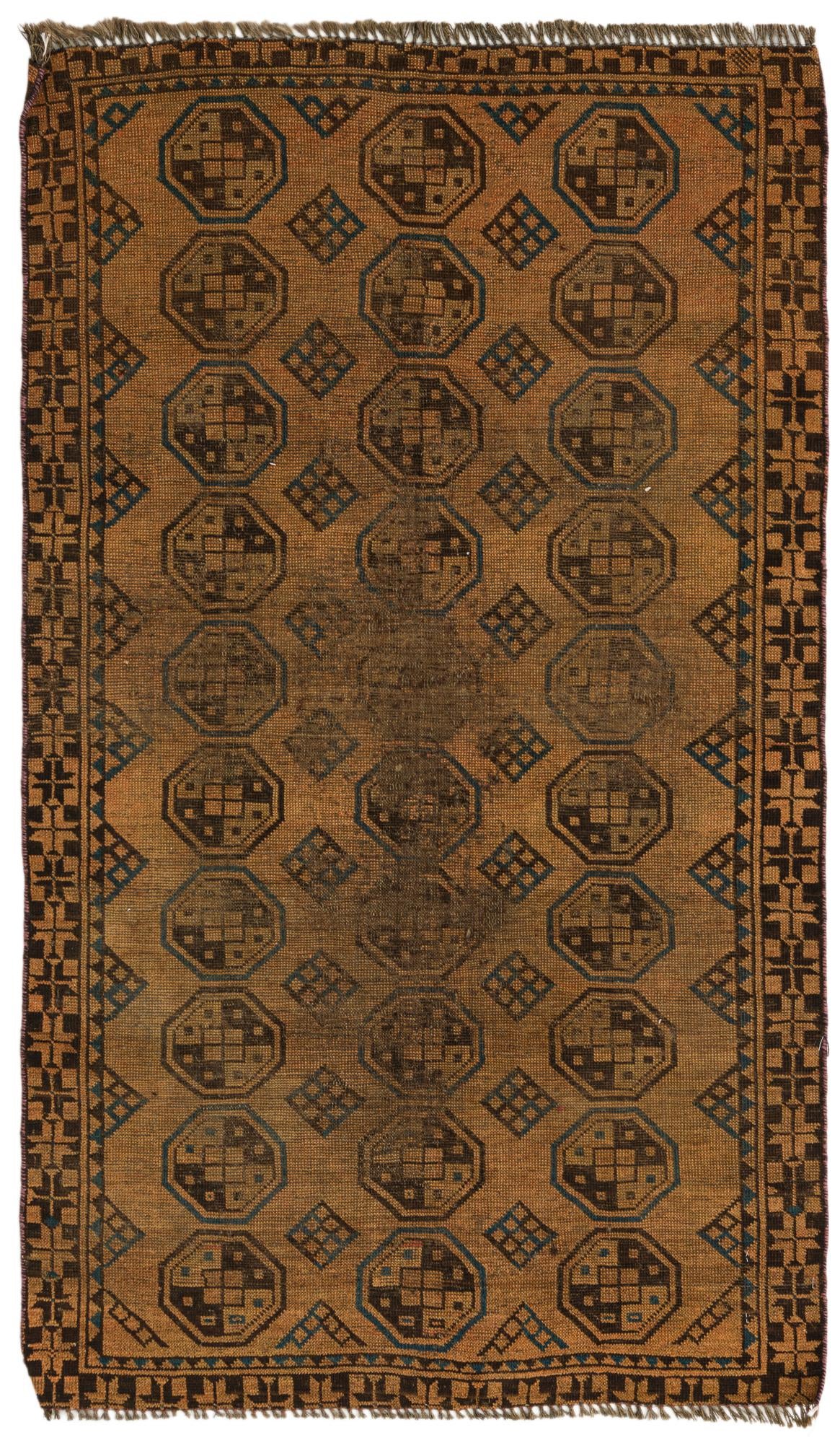 3' x 5' 3 Hand Knotted Shiraz Persian Wool Rug