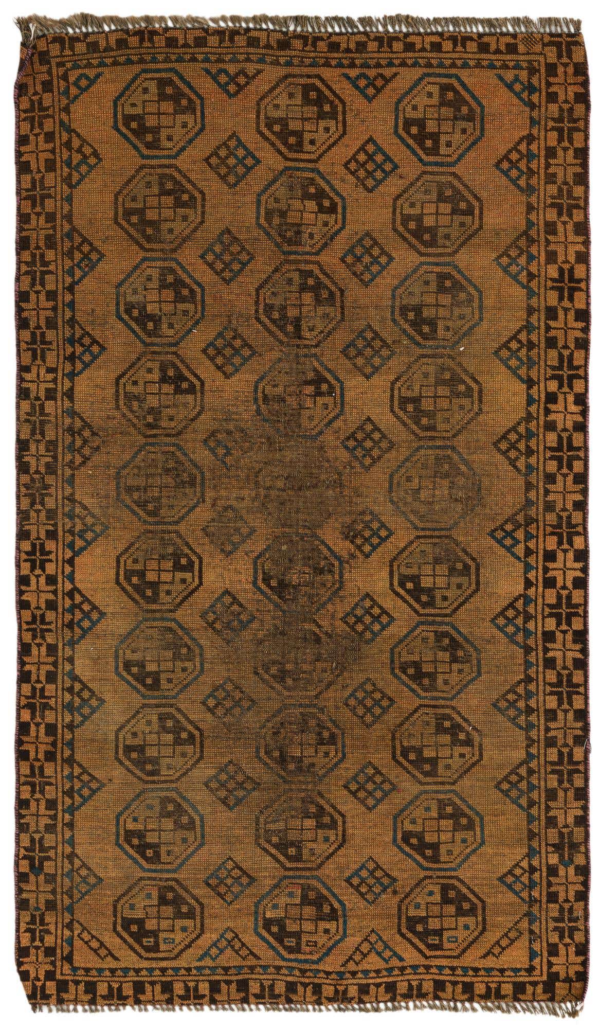 3' x 5' 3 Hand Knotted Shiraz Persian Wool Rug