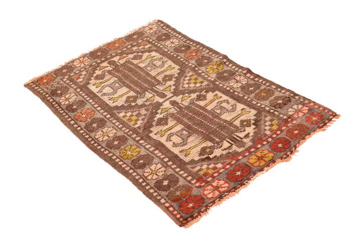 2' 5 x 3' 6 Hand Knotted Shiraz Persian Wool Rug