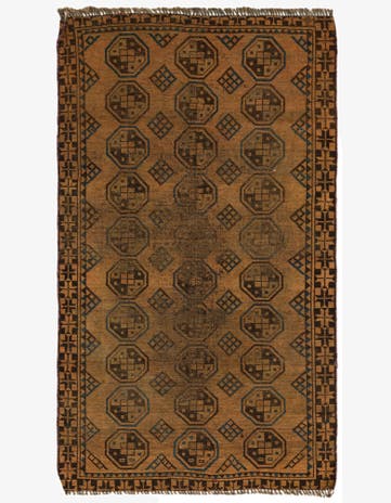 3' x 5' 3 Hand Knotted Shiraz Persian Wool Rug