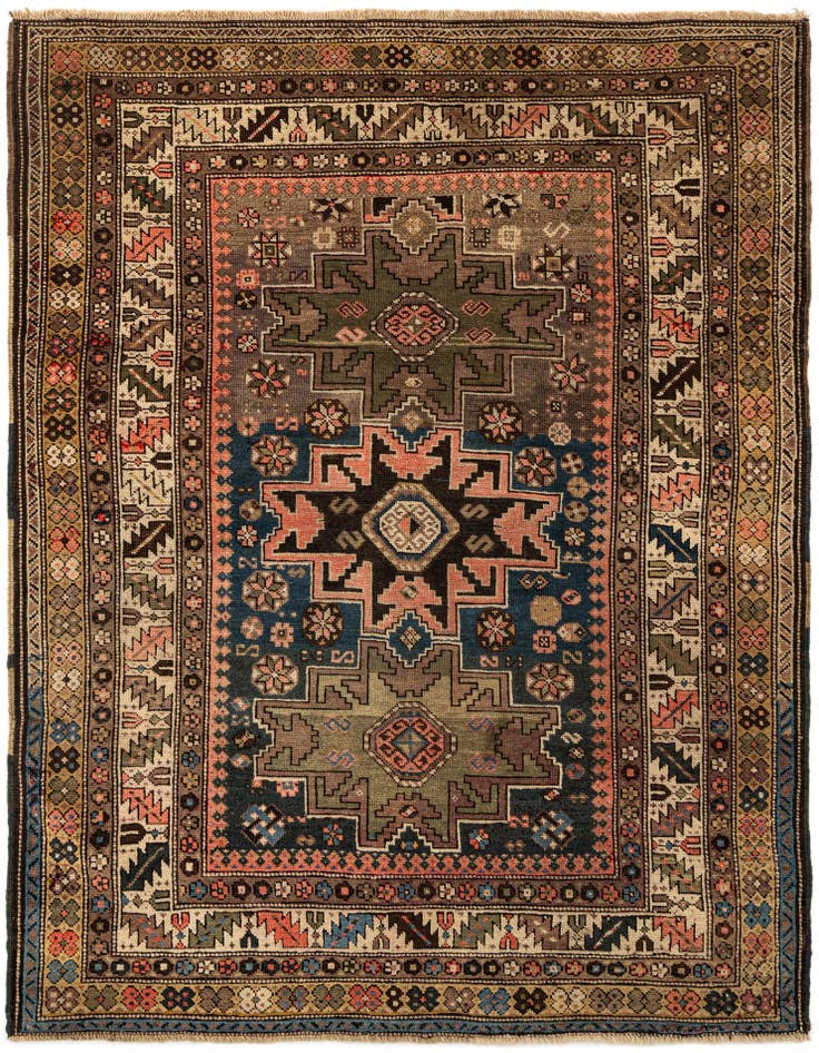 Detail image of 4' 1 x 5' 5 Shirvan Rug