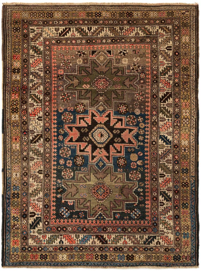 Detail image of 4' 1 x 5' 5 Shirvan Rug