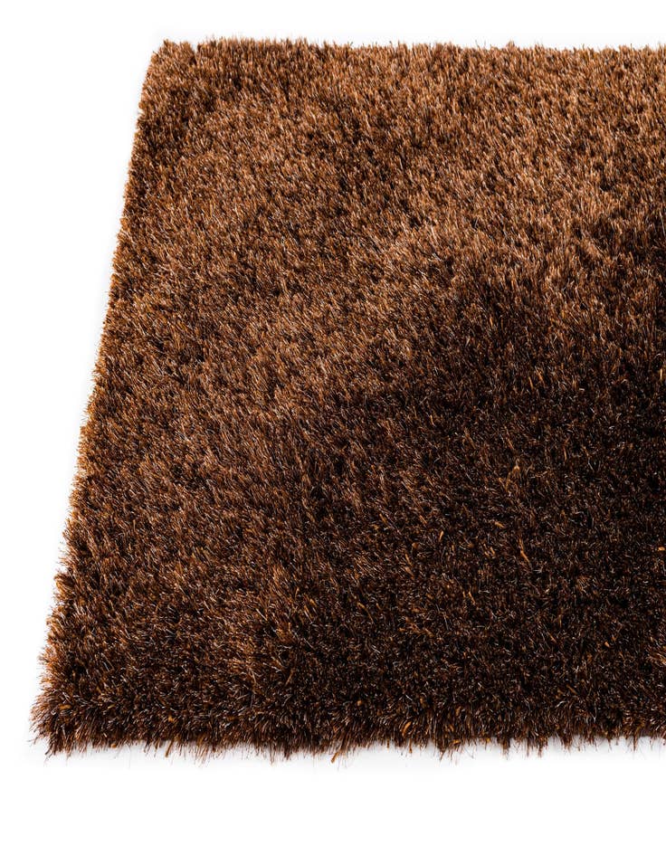 Detail image of 5' x 6' 8  Hand Knotted Solid Shag Rug