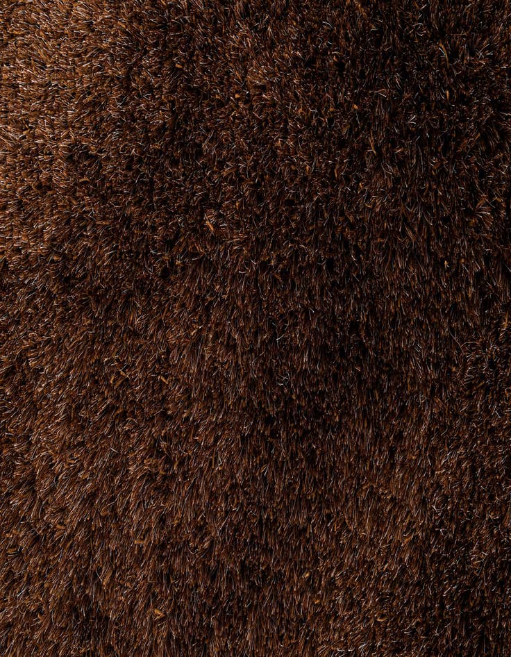 Detail image of 5' x 6' 8  Hand Knotted Solid Shag Rug