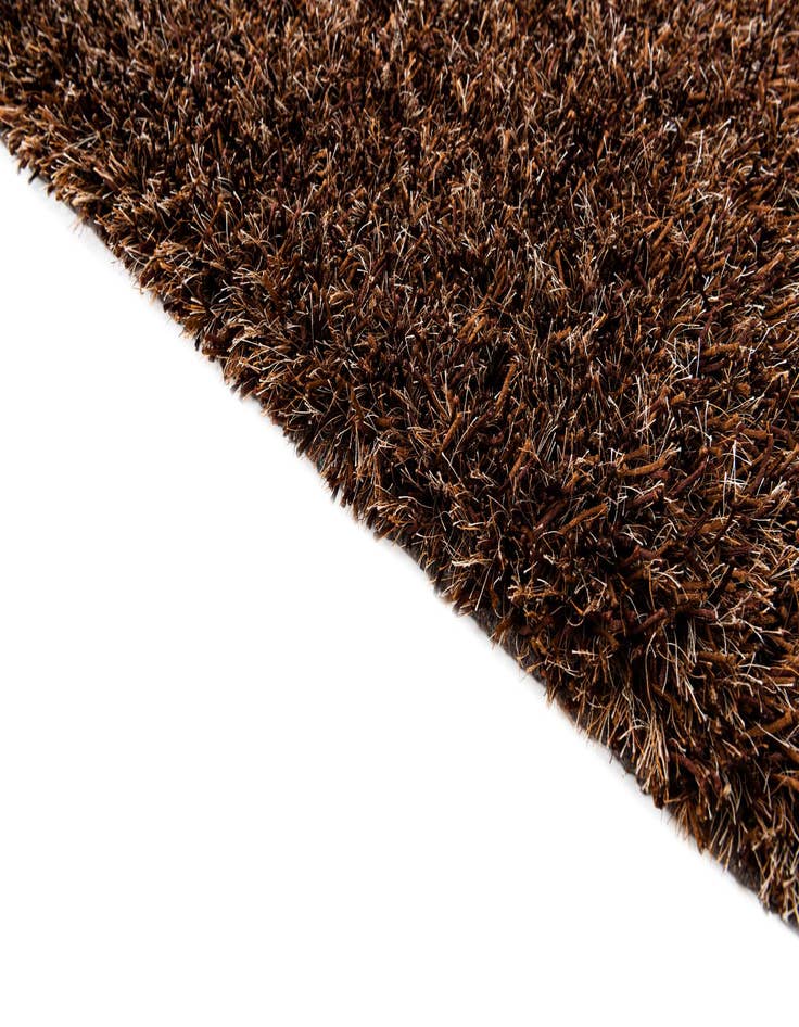 Detail image of 5' 1 x 6' 7  Hand Knotted Solid Shag Rug