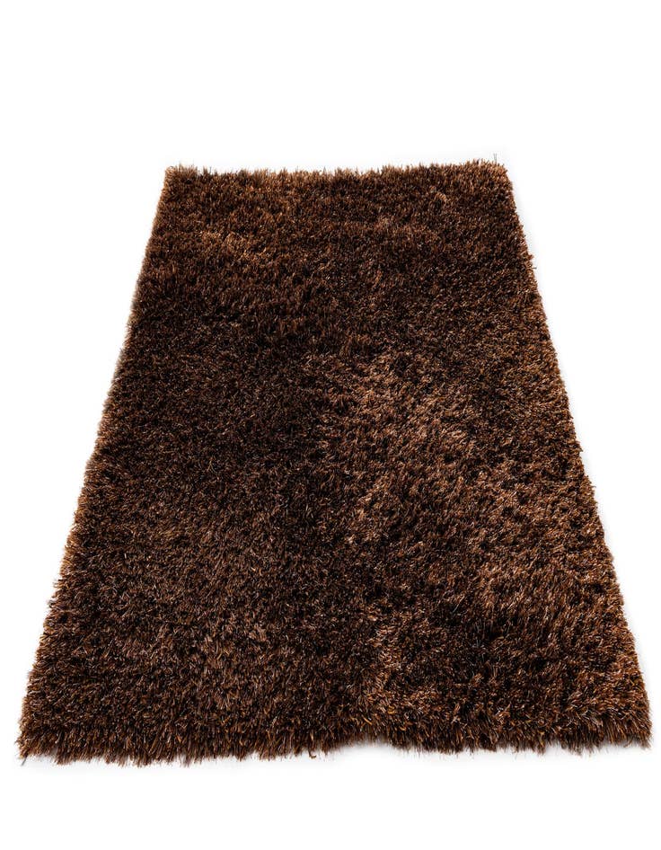 Detail image of 5' x 6' 7  Hand Knotted Solid Shag Rug