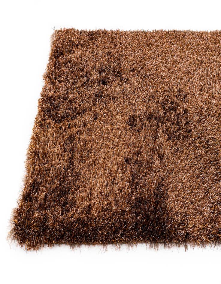 Detail image of 5' x 6' 7  Hand Knotted Solid Shag Rug