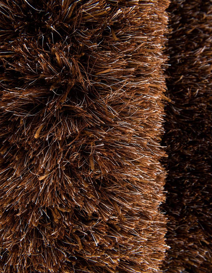 Detail image of 5' x 6' 7  Hand Knotted Solid Shag Rug