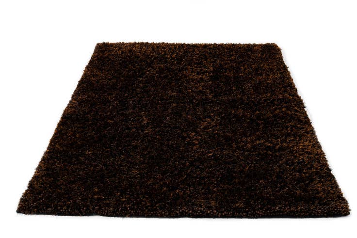 Detail image of 5' x 6' 10 Hand Knotted Solid Shag Rug