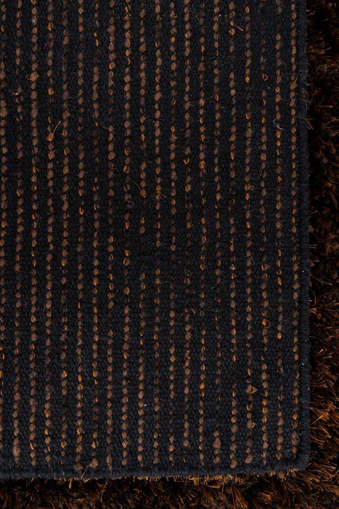 5' x 6' 10 Hand Knotted Solid Shag Rug