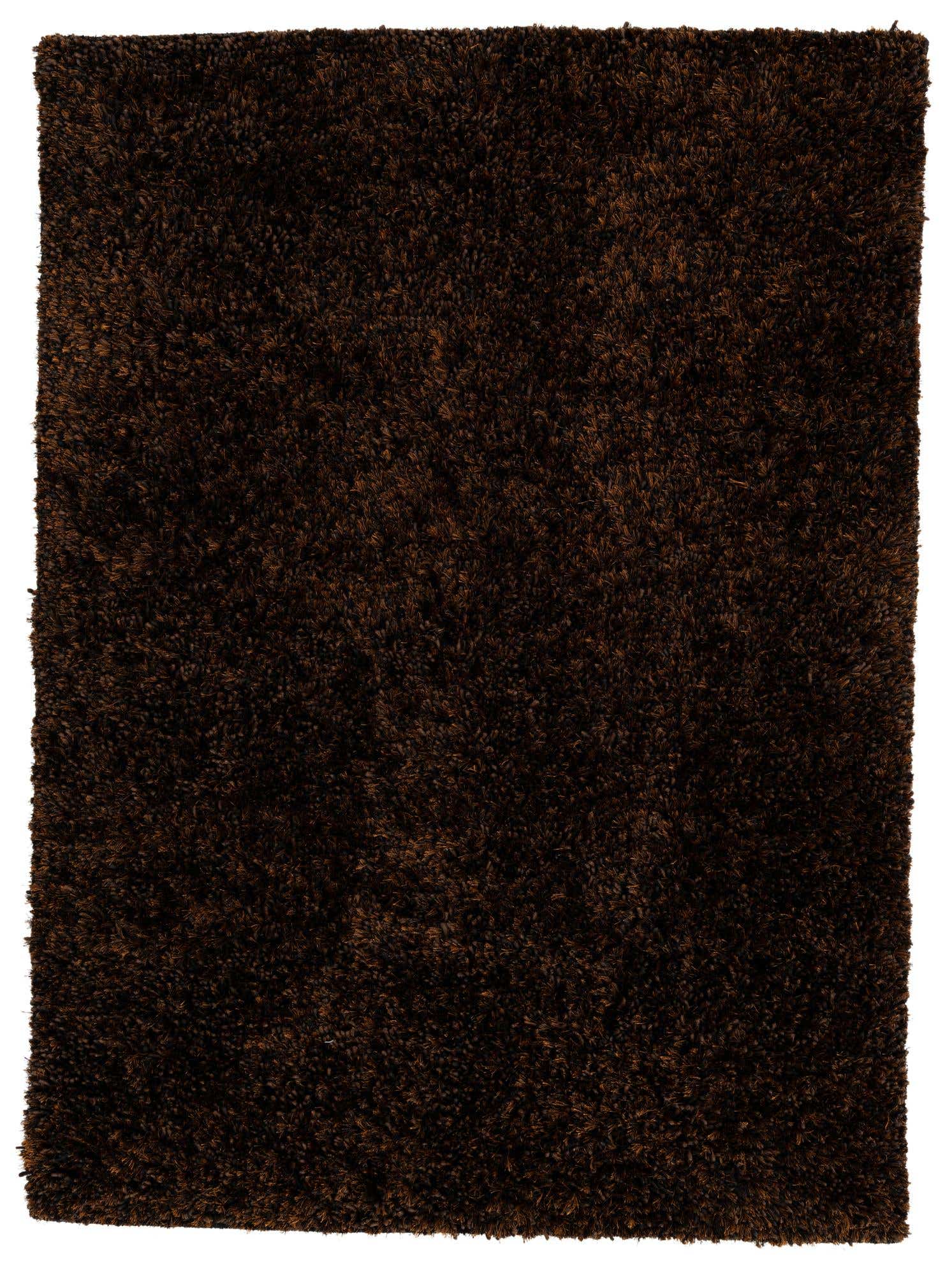 5' x 6' 10 Hand Knotted Solid Shag Rug