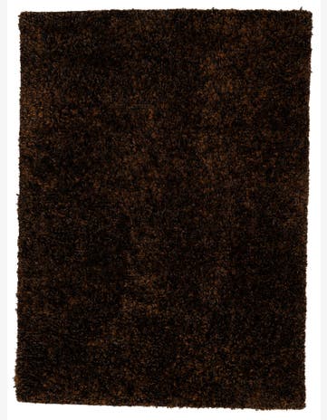 5' x 6' 10 Hand Knotted Solid Shag Rug
