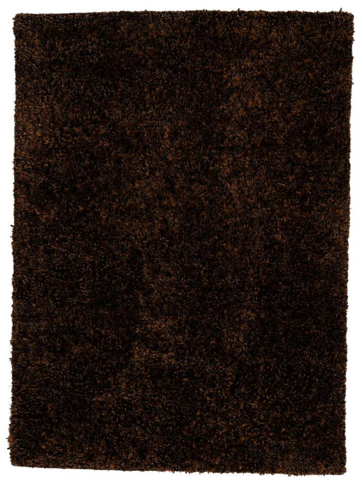 5' x 6' 10 Hand Knotted Solid Shag Rug