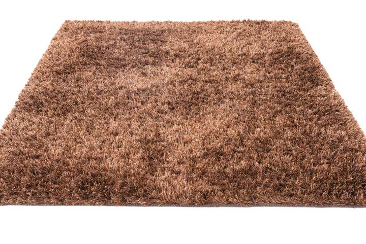 5' 2 x 6' 7 Hand Knotted Solid Shag Rug