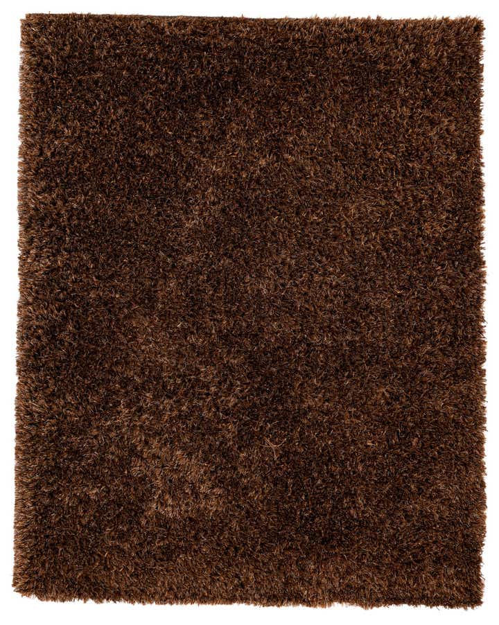 5' 2 x 6' 7 Hand Knotted Solid Shag Rug