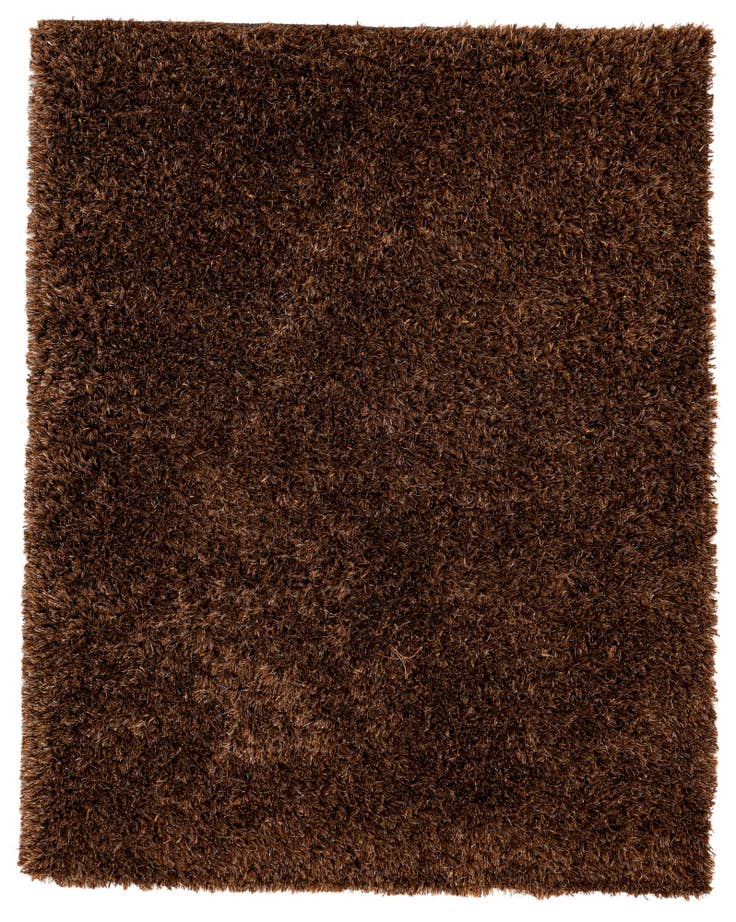Detail image of 5' 2 x 6' 7 Hand Knotted Solid Shag Rug