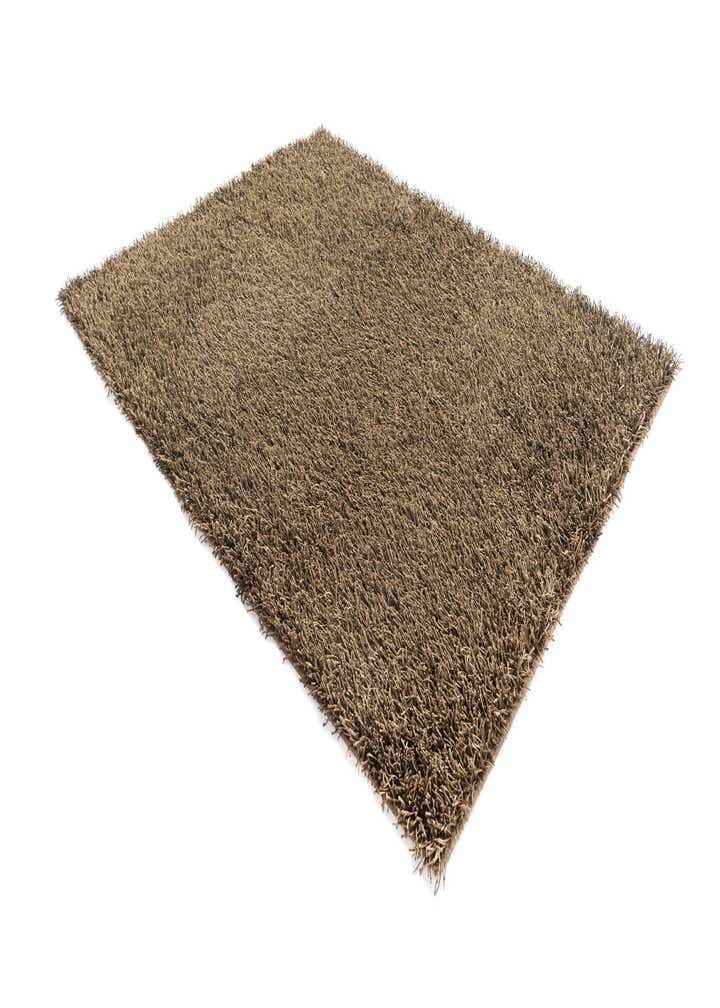 5' 2 x 6' 8 Hand Knotted Solid Shag Oriental Rug