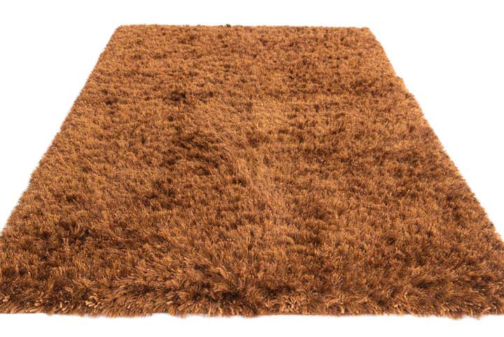 4' 10 x 6' 9 Hand Knotted Solid Shag Oriental Rug