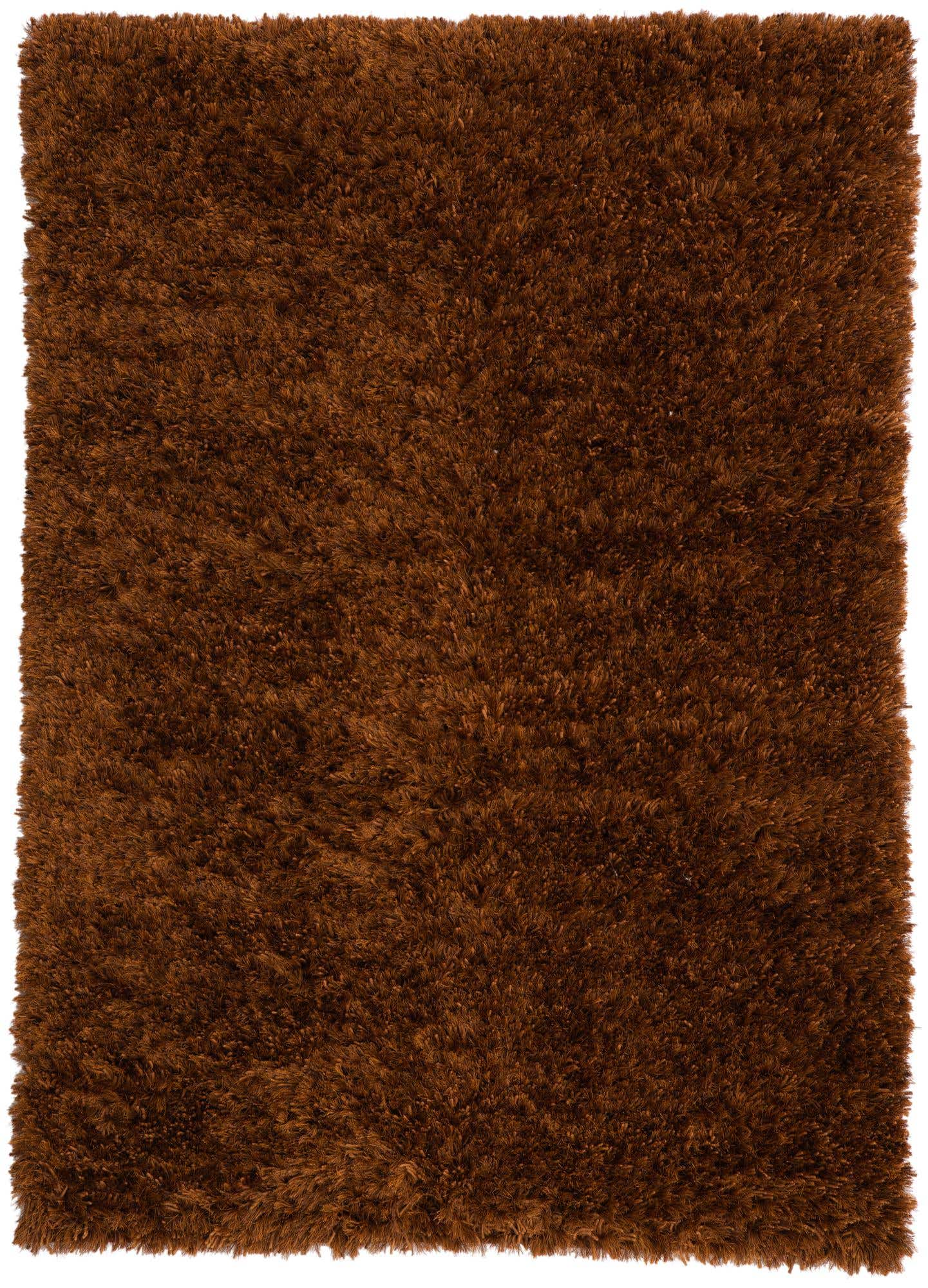 4' 10 x 6' 9 Hand Knotted Solid Shag Oriental Rug