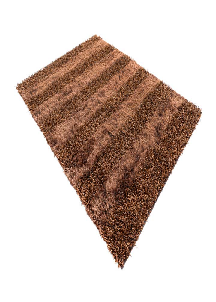 5' x 6' 7 Hand Knotted Solid Shag Oriental Rug