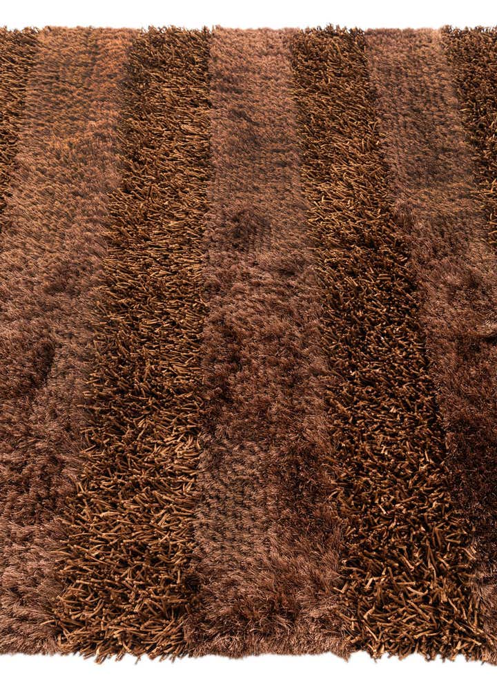 5' x 6' 7 Hand Knotted Solid Shag Oriental Rug