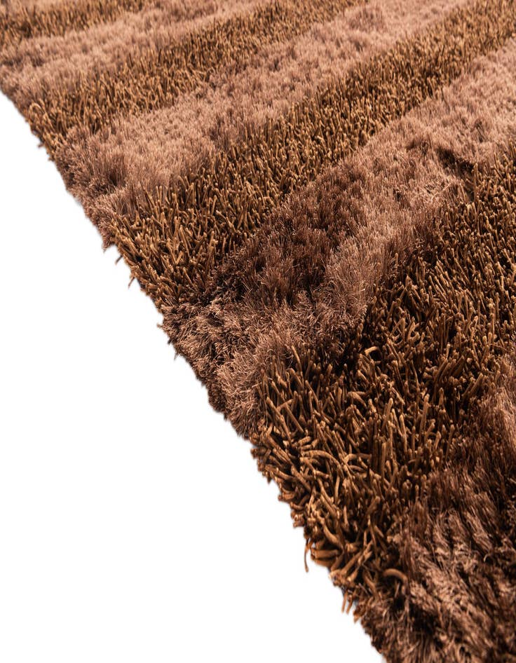 Detail image of 5' x 6' 7  Hand Knotted Solid Shag Oriental Rug