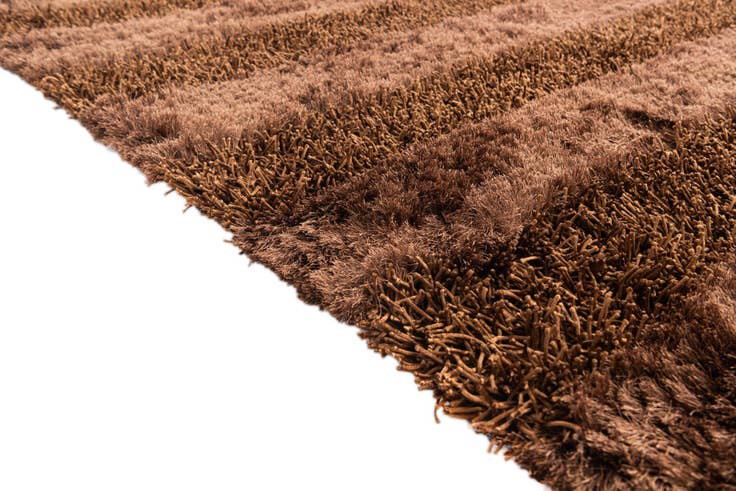 Detail image of 5' x 6' 7 Hand Knotted Solid Shag Oriental Rug