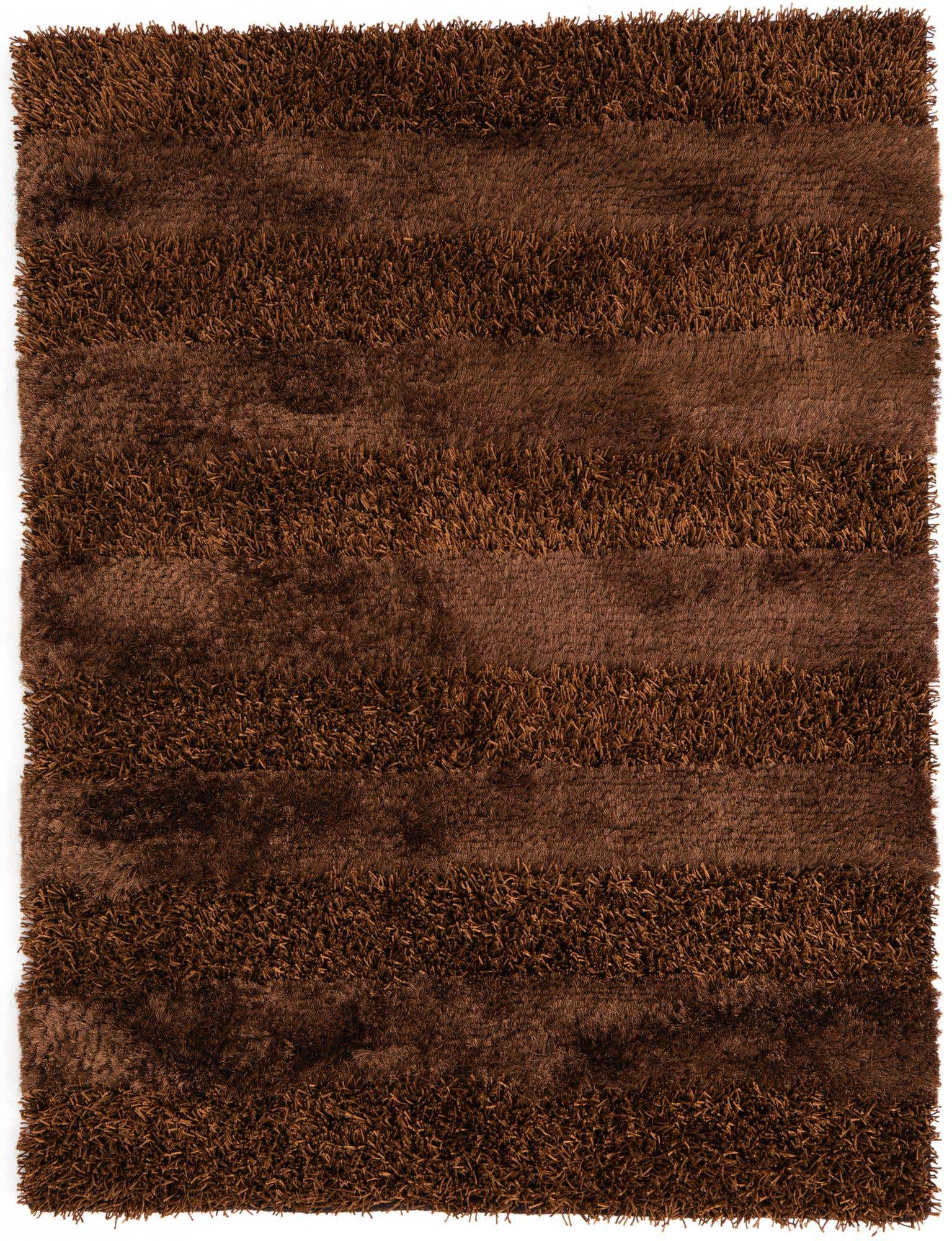 5' x 6' 7 Hand Knotted Solid Shag Oriental Rug
