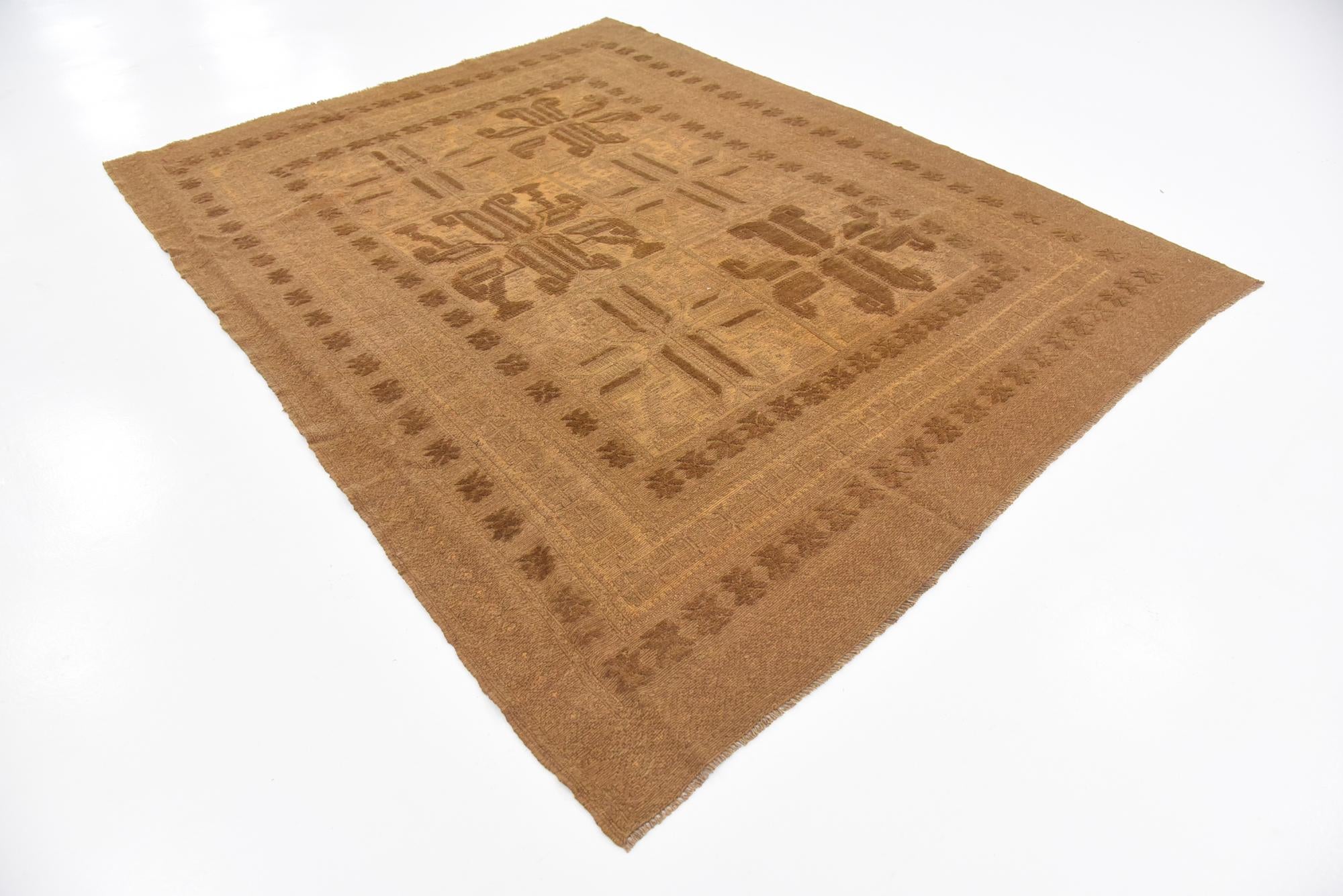 6' 3 x 8' 2 Hand Woven Sumak Wool Rug