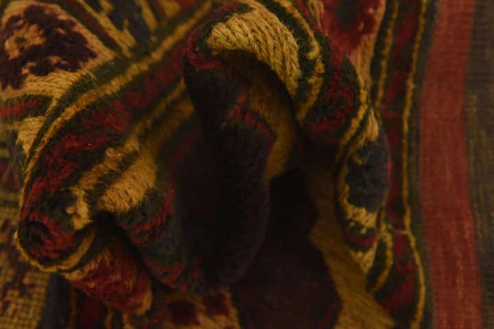 3' x 4' Hand Knotted Sumak Wool Rug