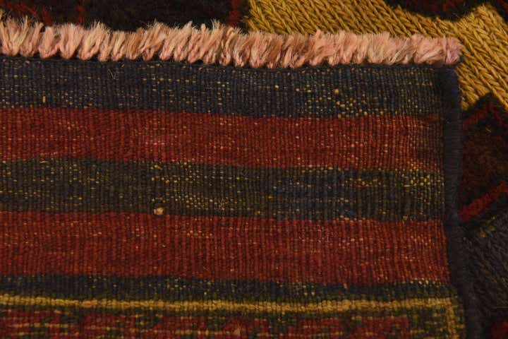 3' x 4' Hand Knotted Sumak Wool Rug
