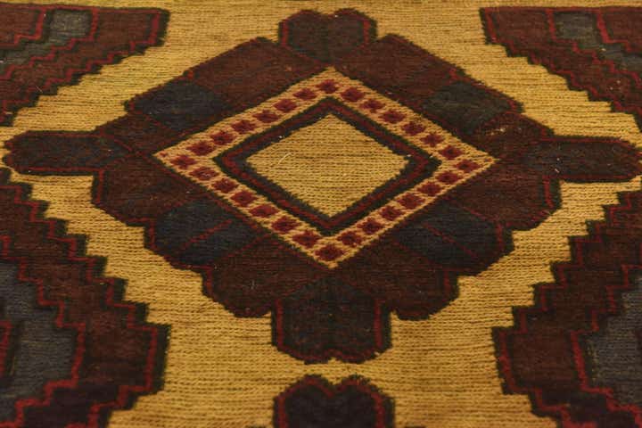 3' x 4' Hand Knotted Sumak Wool Rug