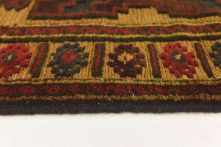 3' x 4' Hand Knotted Sumak Wool Rug
