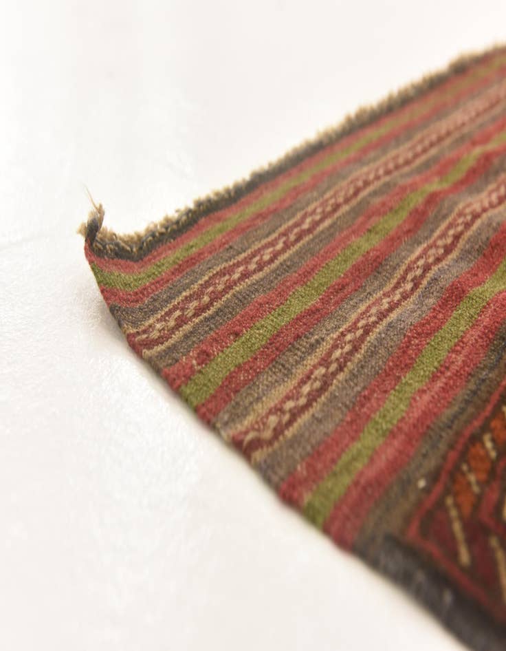 Detail image of 4' 2 x 6'  Hand Knotted Sumak Wool Rug