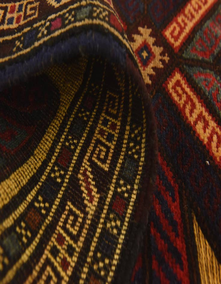 Detail image of 2' 8 x 4' 3  Hand Knotted Sumak Wool Rug