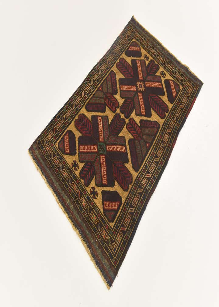 2' 8 x 4' 3 Hand Knotted Sumak Wool Rug