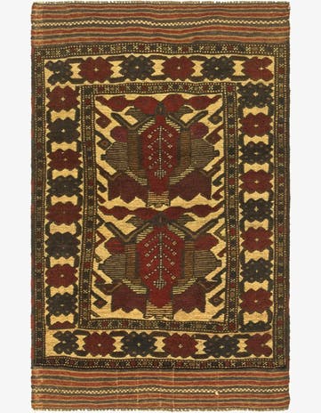 2' 10 x 4' 8 Hand Knotted Sumak Wool Rug