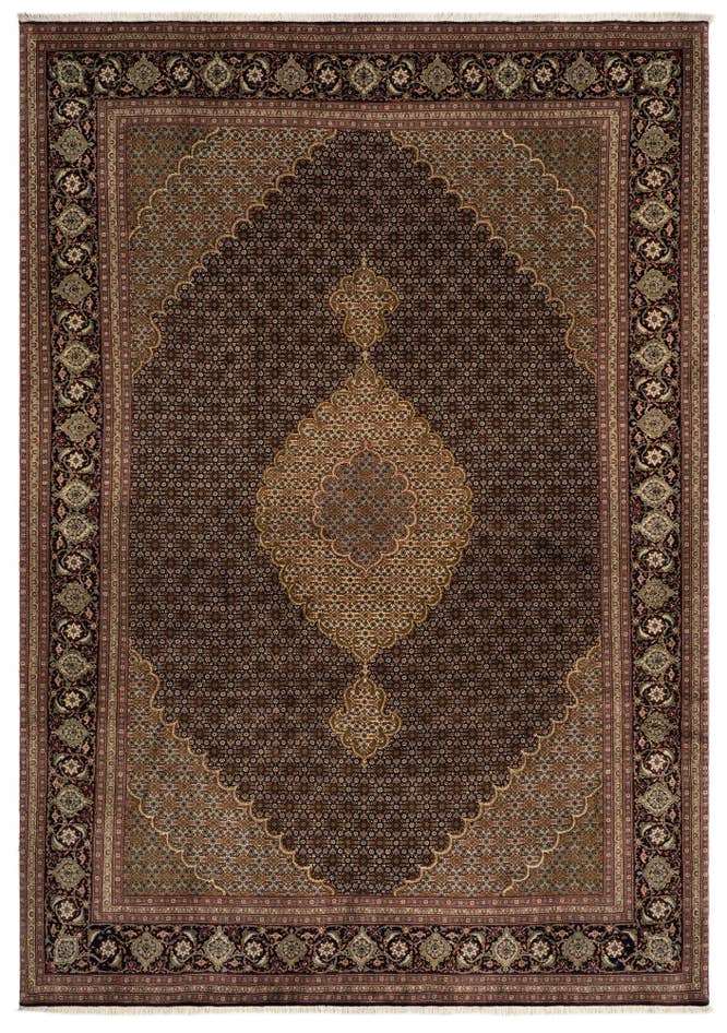 Detailfoto van 210cm x 300cm Tabriz Mahi Vloerkleed