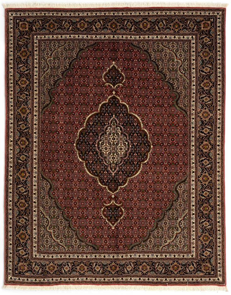 Detail image of 4' 11 x 6' 8 Tabriz Mahi Wool Rug