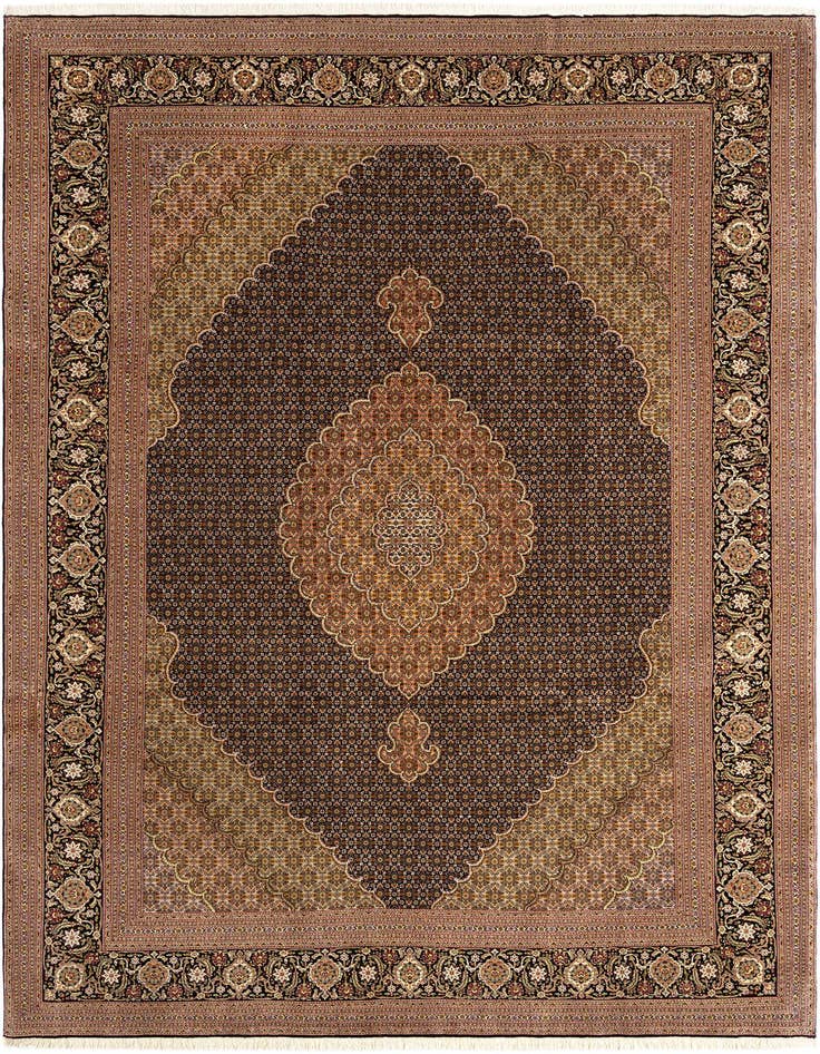 Detail image of 8' 1 x 12' Tabriz Mahi Rug