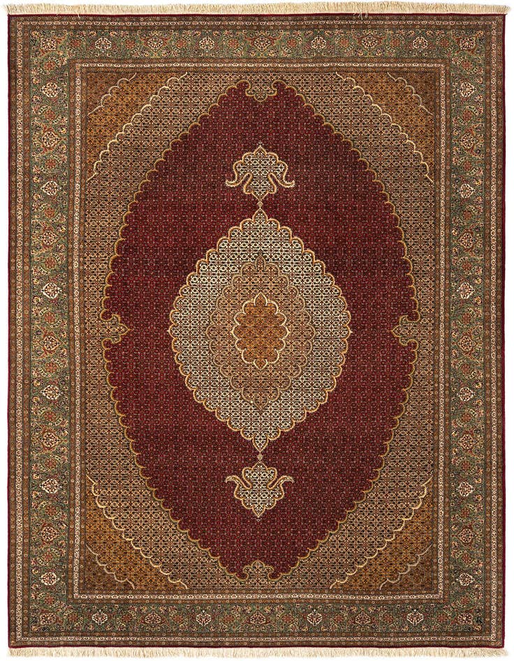 Detail image of 6' 9 x 10' Tabriz Mahi Rug