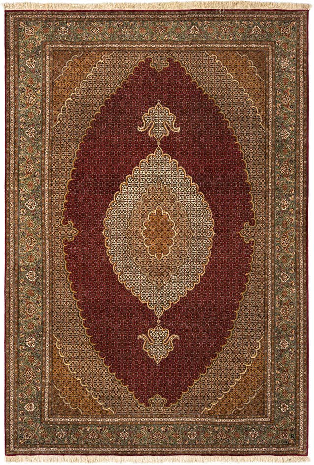 Detail image of 6' 9 x 10' Tabriz Mahi Rug