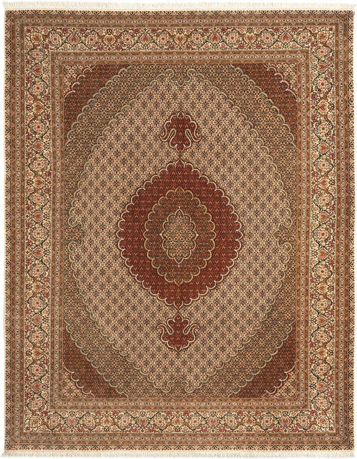 Detail image of 6' 9 x 9' 11 Tabriz Mahi Rug