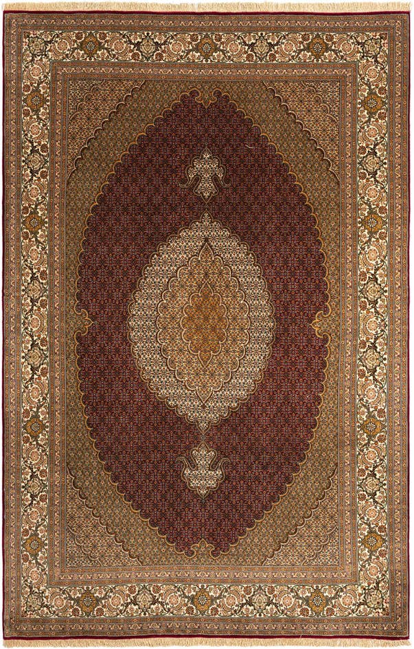 Detail image of 6' 7 x 10' Tabriz Mahi Rug