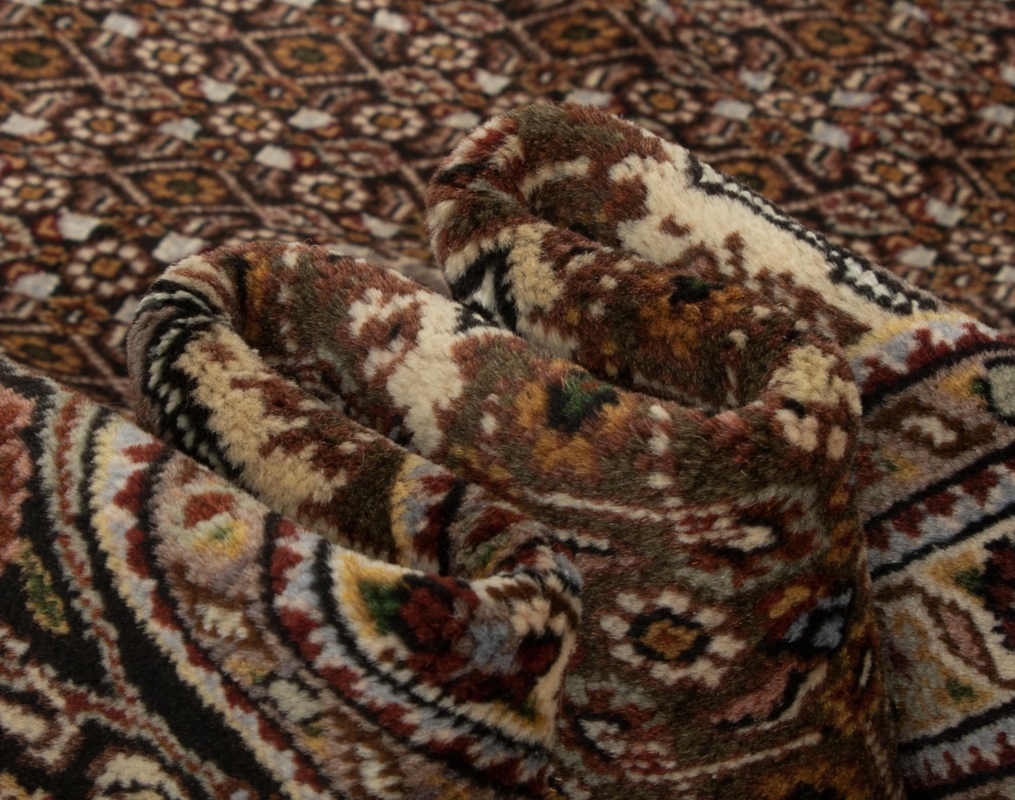 6' 7 x 9' 10 Hand Knotted Tabriz Mahi Persian Wool Rug