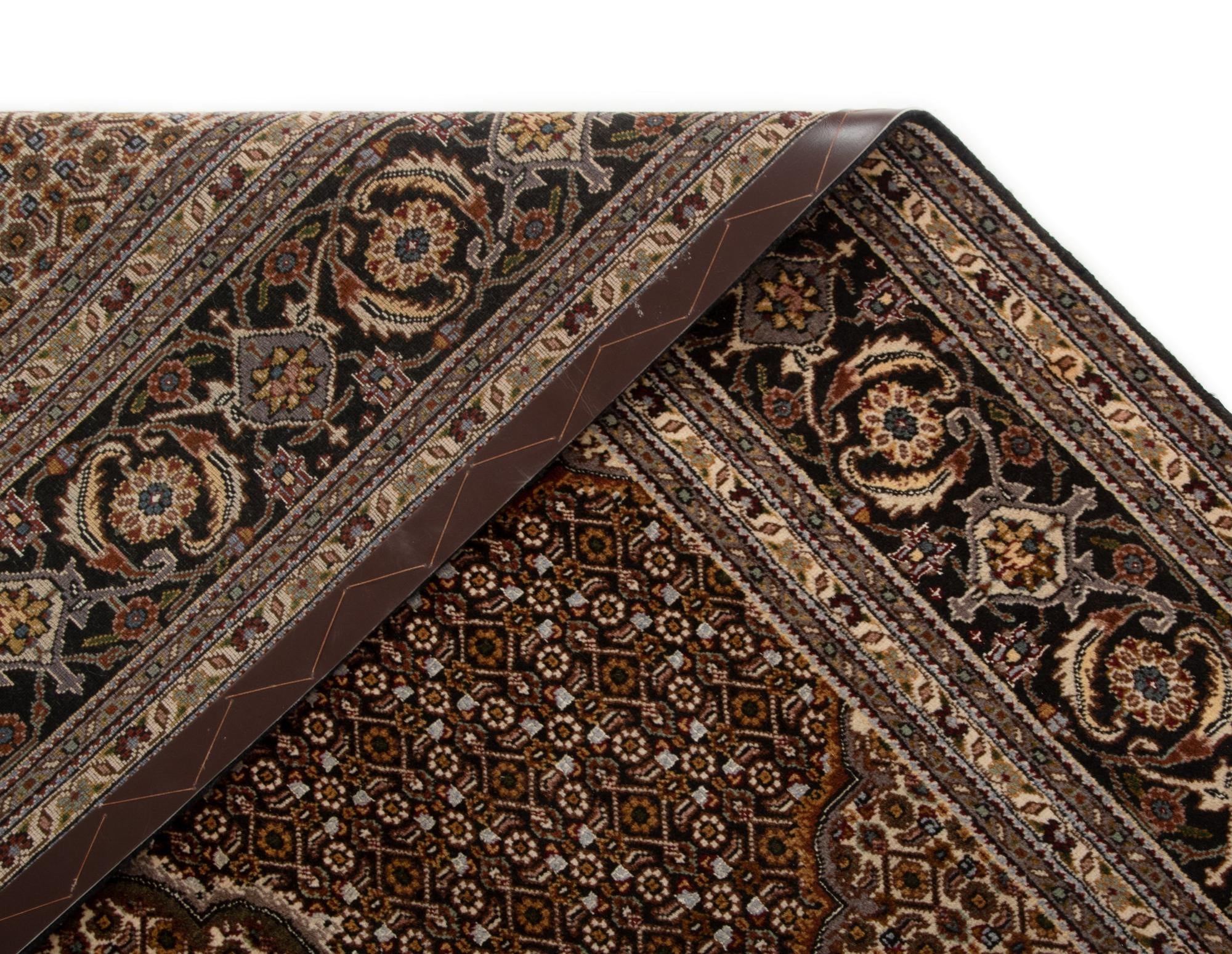 6' 7 x 9' 10 Hand Knotted Tabriz Mahi Persian Wool Rug