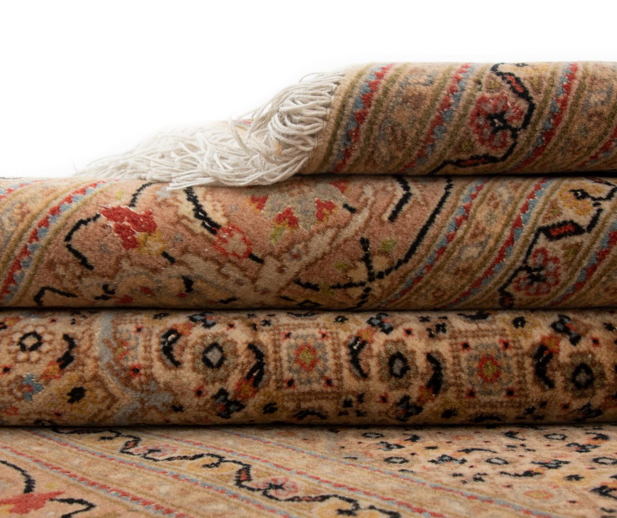 4' 11 x 6' 7 Hand Knotted Tabriz Mahi Persian Wool Rug