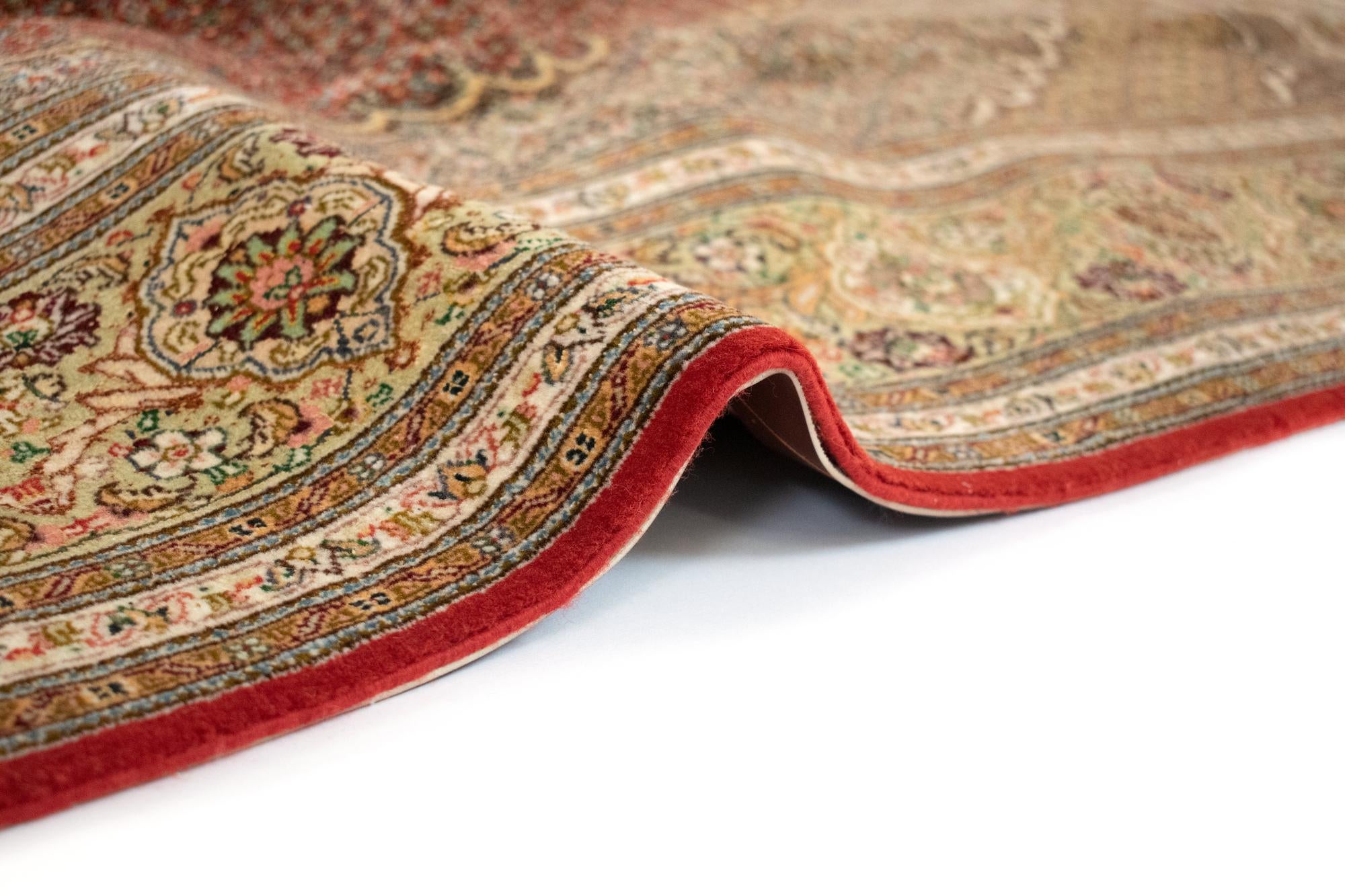 6' 7 x 9' 7 Hand Knotted Tabriz Mahi Persian Rug